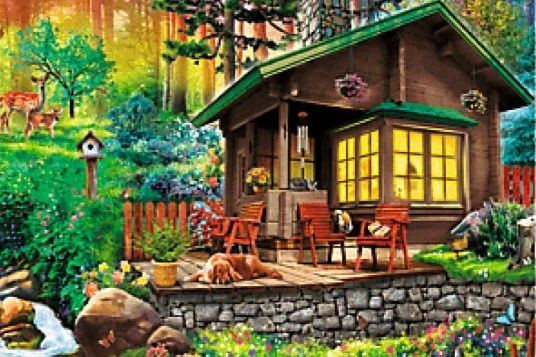 Nádherná záhrada s chatou neďaleko pohoria Tribeč