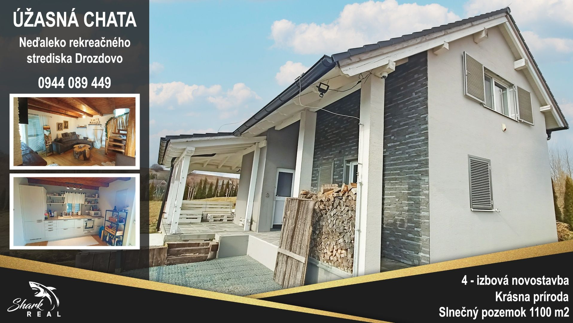 Krásna novostavba neďaleko rekreačného strediska Drozdovo