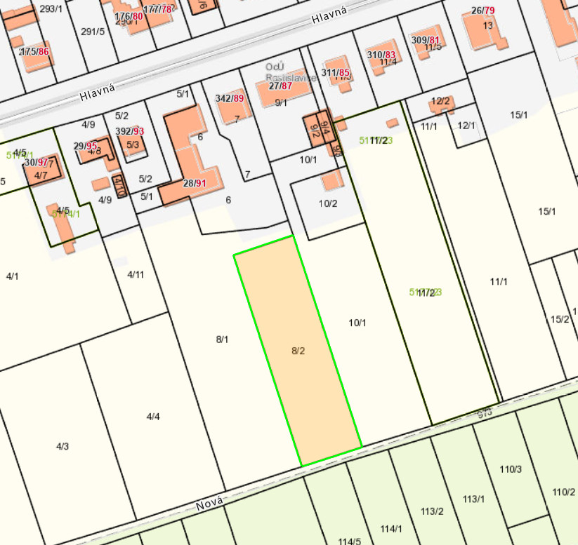 TOP PONUKA! Stavebný pozemok Rastislavice I 2884 m2