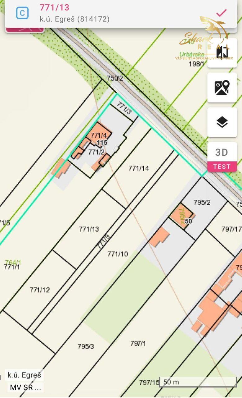 Na predaj Pozemok v Obci Egreš 2000 m² 