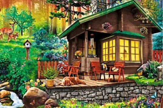 Nádherná záhrada s chatou neďaleko pohoria Tribeč