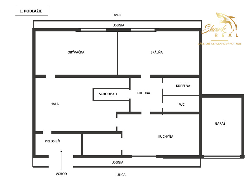 Priestranný 3-podlažný rodinný dom, pozemok 3544 m2