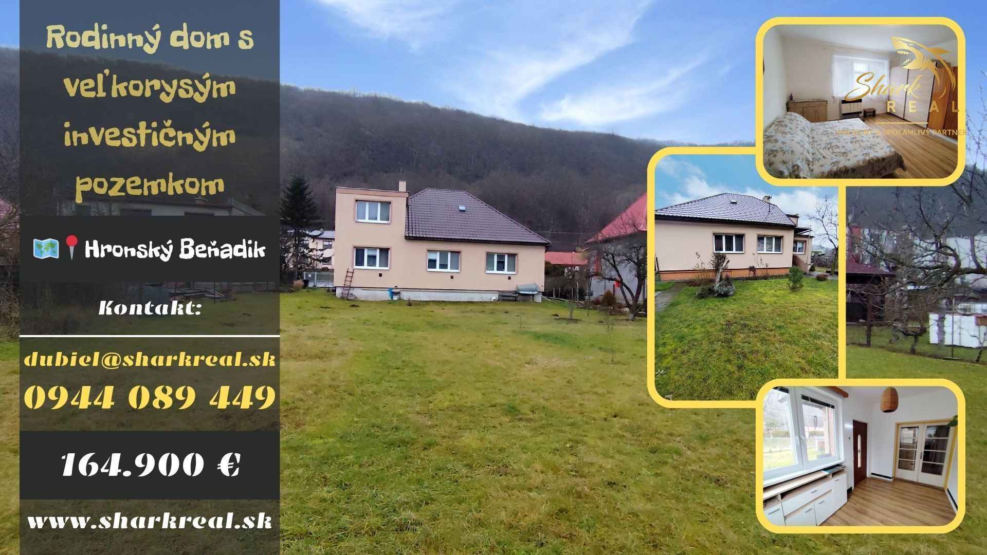 Rodinný dom s veľkorysým investičným pozemkom na predaj