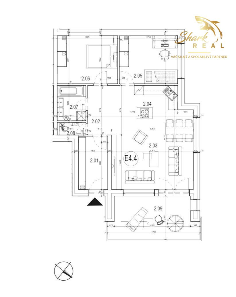 NOVOSTAVBA 3i byt s 2 Parkovacími miestami hneď pred bytom, KOMPLET Zariadený