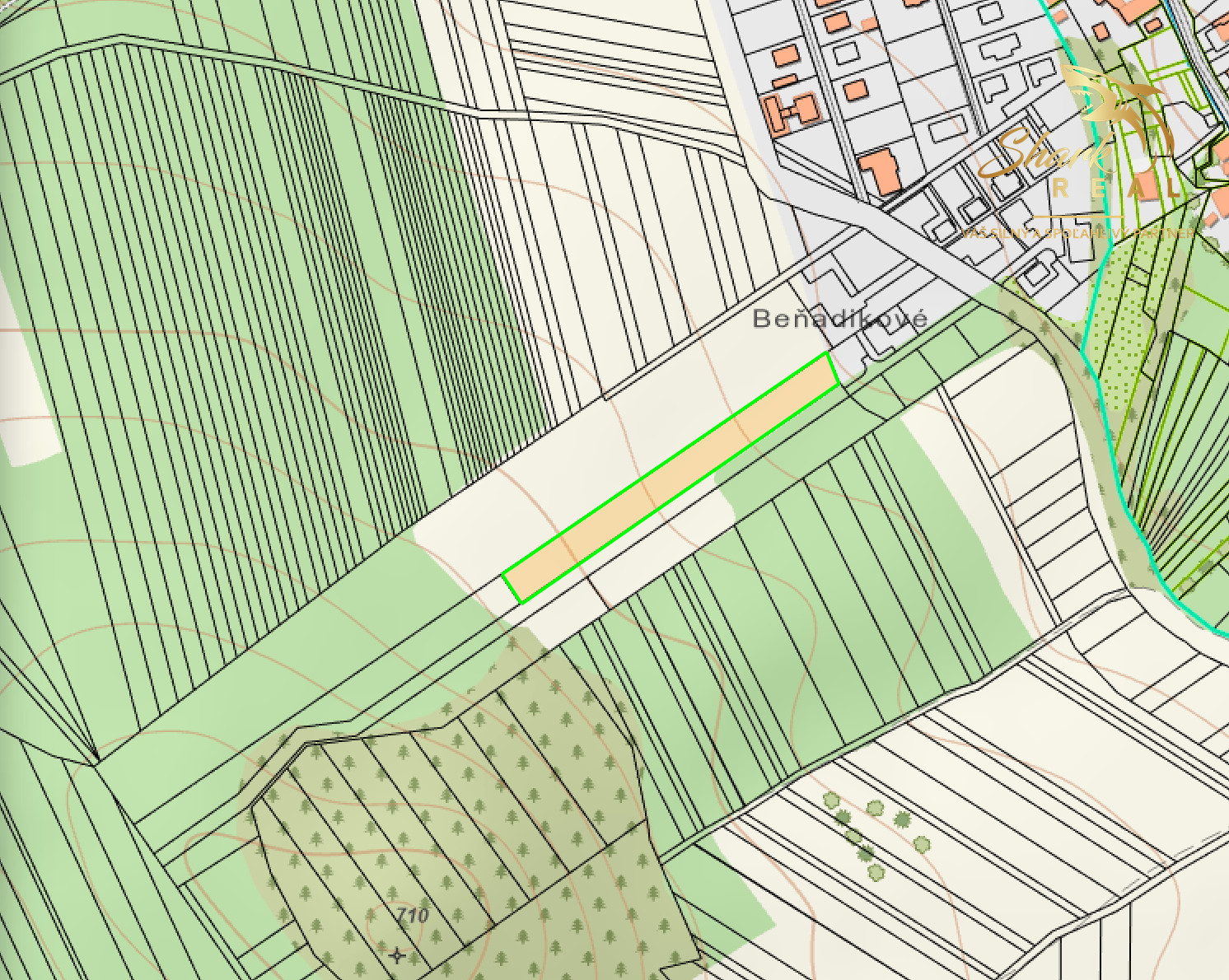 Jedinečný stavebný pozemok so záhradami a krásnymi výhľadmi v Ižipovciach – spolu približne 3 300 m²