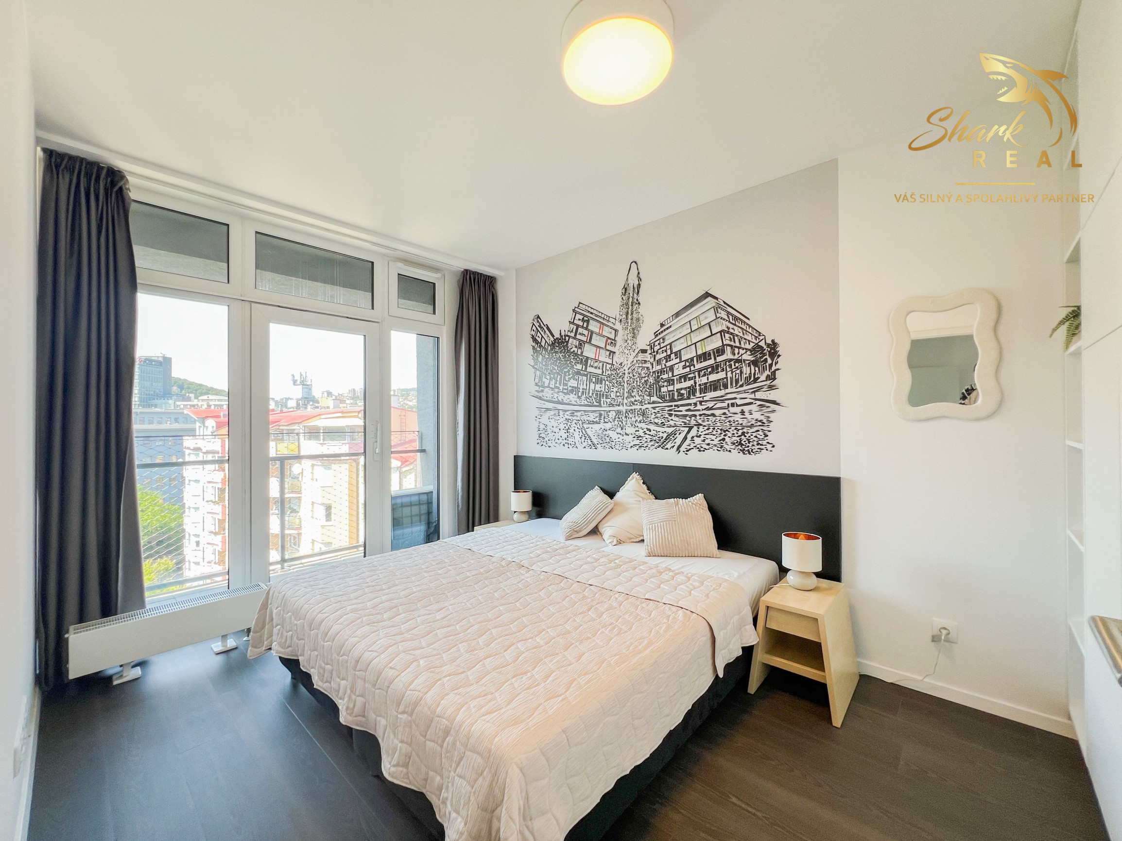 Terasa s výhľadom na celé mesto, všetko na skok | 2i, 47 m² | 7. posch. | Centrum Bratislavy