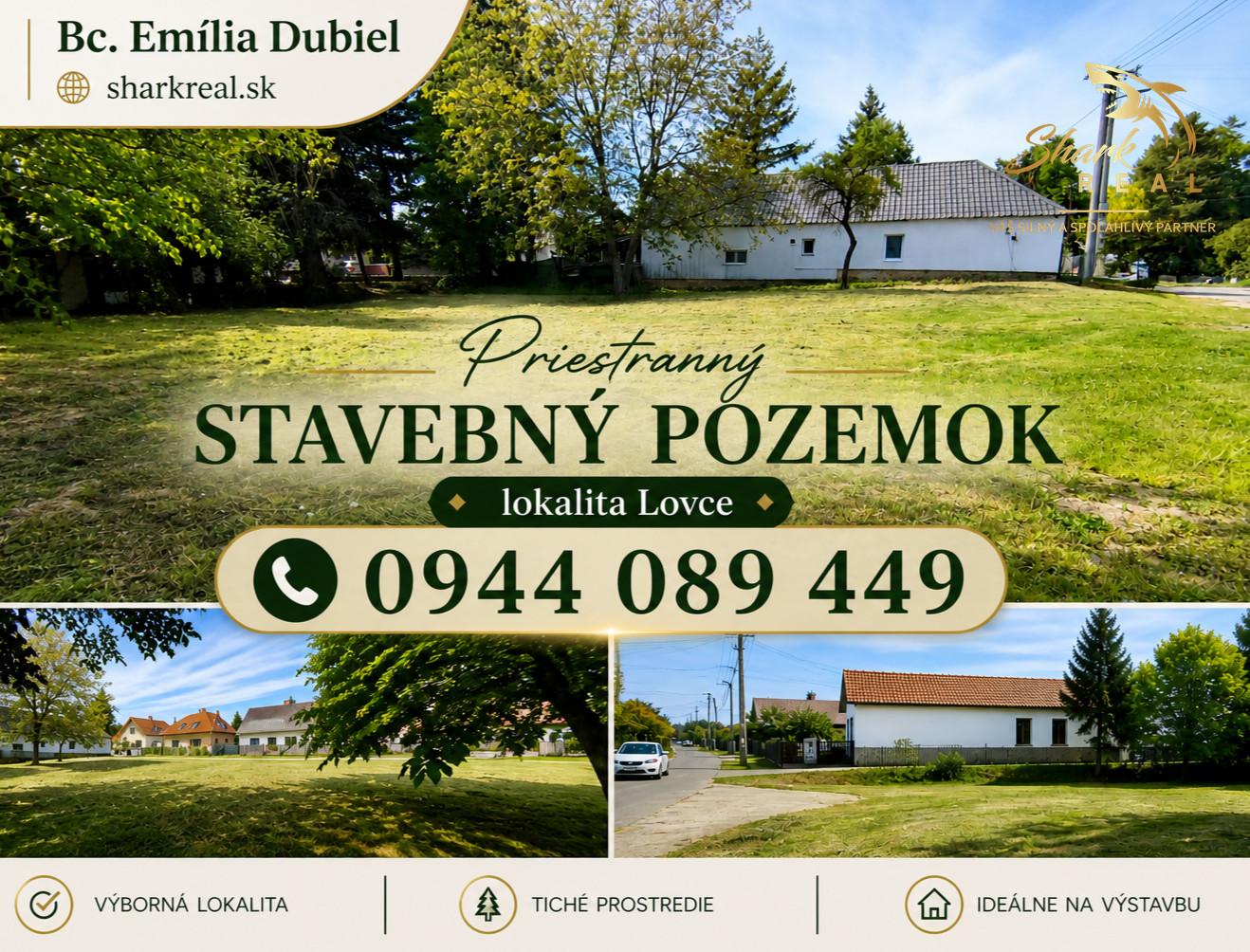 TOP ponuka! Priestranný stavebný pozemok neďaleko lesa