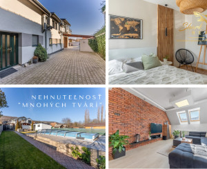 ***VÝNIMOČNÁ NEHNUTEĽNOSŤ LEN 20 km od Trnavy*** úžitková plocha 590 m2***veľký dvor s bazénom a wellnesom***