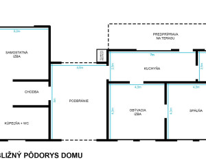 Romantický dom v krásnom prostredí kopaníc