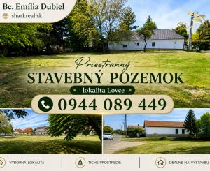 TOP ponuka! Priestranný stavebný pozemok neďaleko lesa