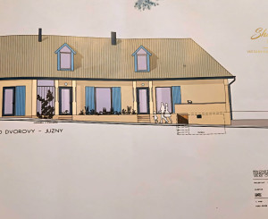 3-izbový tehlový dom s projektom a veľkým pozemkom (17,2 ára) | Veľké Ozorovce