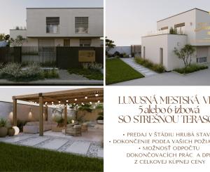 LUXUSNÁ MESTSKÁ 5-IZBOVÁ VILA SO STREŠNOU TERASOU | SENEC – KYSUCKÁ ULICA