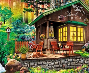 Nádherná záhrada s chatou neďaleko pohoria Tribeč