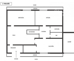 Priestranný 3-podlažný rodinný dom, pozemok 3544 m2