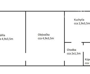 Na predaj 2-izbový byt  – Popradská ulica, Košice – Terasa
