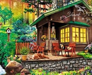 Nádherná záhrada s chatou neďaleko pohoria Tribeč