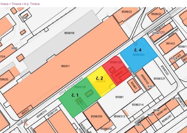 Hala s pozemkami v priemyselnej zóne v Trnave