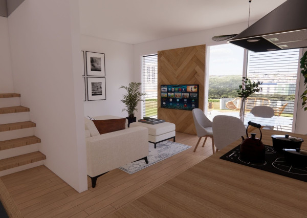 Predaj novostavba 3 3-izbové mezonety s balkónom, Banka