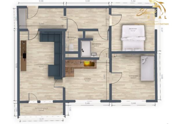 EXKLUZÍVNE - 3 izbový byt vo Vrbovom