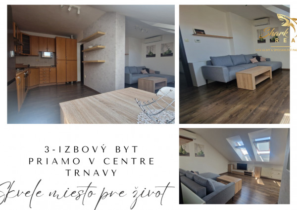 ***Zariadený 3-izbový byt priamo v CENTRE Trnavy***