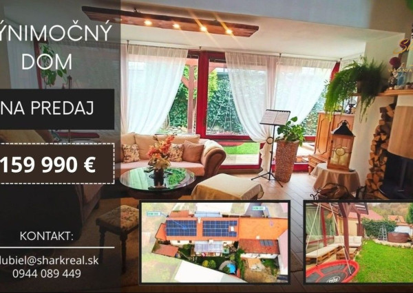 NOVÁ CENA! Výnimočný rodinný dom v krásnej prírode Štiavnických vrchov