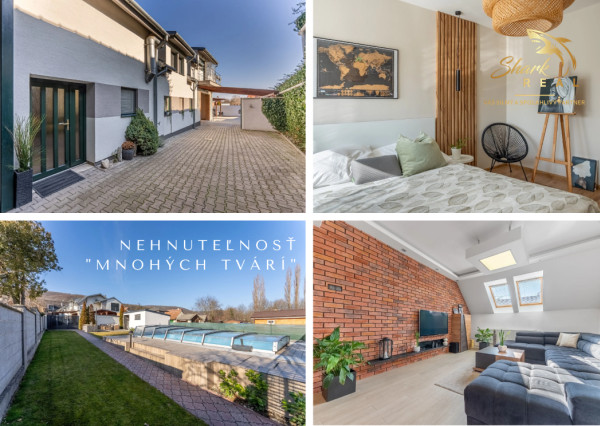 ***VÝNIMOČNÁ NEHNUTEĽNOSŤ LEN 20 km od Trnavy*** úžitková plocha 590 m2***veľký dvor s bazénom a wellnesom***