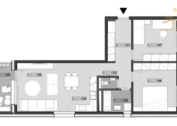 Priestranný 3-izbový byt v novostavbe Kopčianka s parkovaním v cene