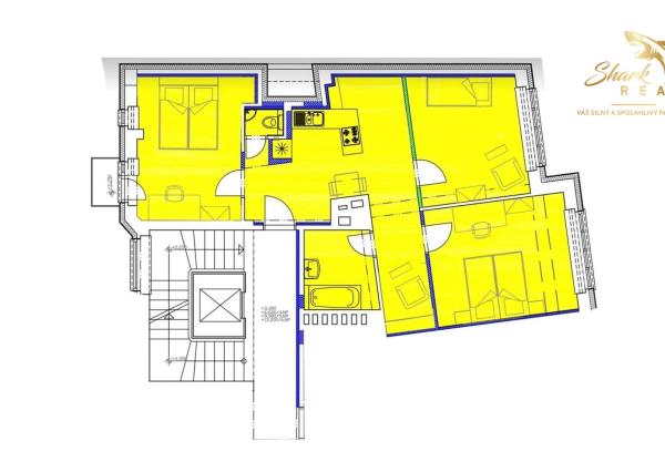 Investičná príležitosť v centre Bratislavy – 3-izbový byt po rekonštrukcii, ideálny na dlhodobý aj krátkodobý prenájom