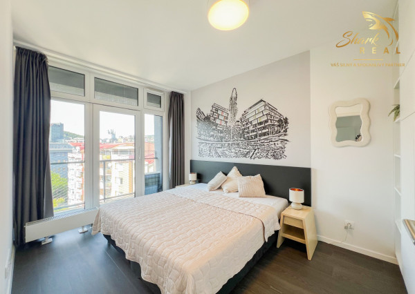 Terasa s výhľadom na celé mesto, všetko na skok | 2i, 47 m² | 7. posch. | Centrum Bratislavy