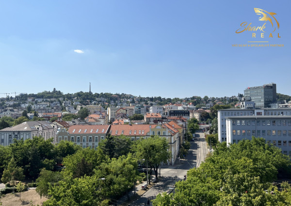 Terasa s výhľadom na celé mesto, všetko na skok | 2i, 47 m² | 7. posch. | Centrum Bratislavy