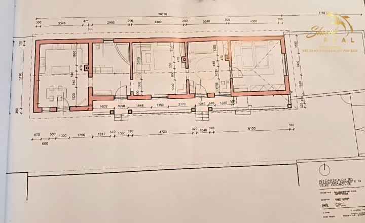 3-izbový tehlový dom s projektom a veľkým pozemkom (17,2 ára) | Veľké Ozorovce - fotografia 14