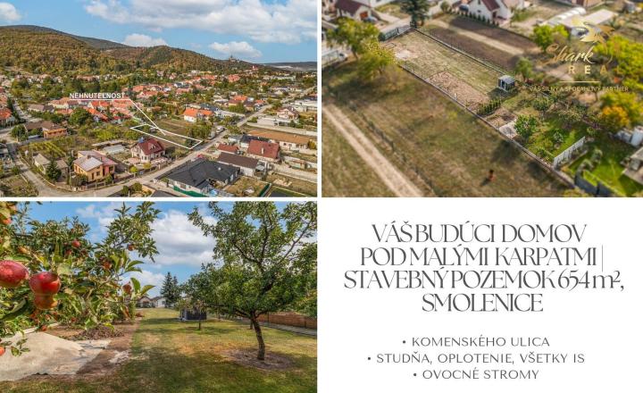 VÁŠ BUDÚCI DOMOV POD MALÝMI KARPATMI | STAVEBNÝ POZEMOK 654 m², SMOLENICE - fotografia 1
