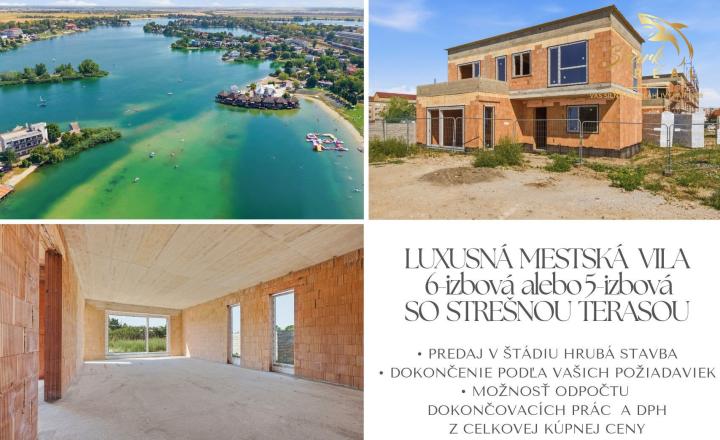 LUXUSNÁ MESTSKÁ 6-IZBOVÁ VILA SO STREŠNOU TERASOU | SENEC – KYSUCKÁ ULICA - fotografia 1