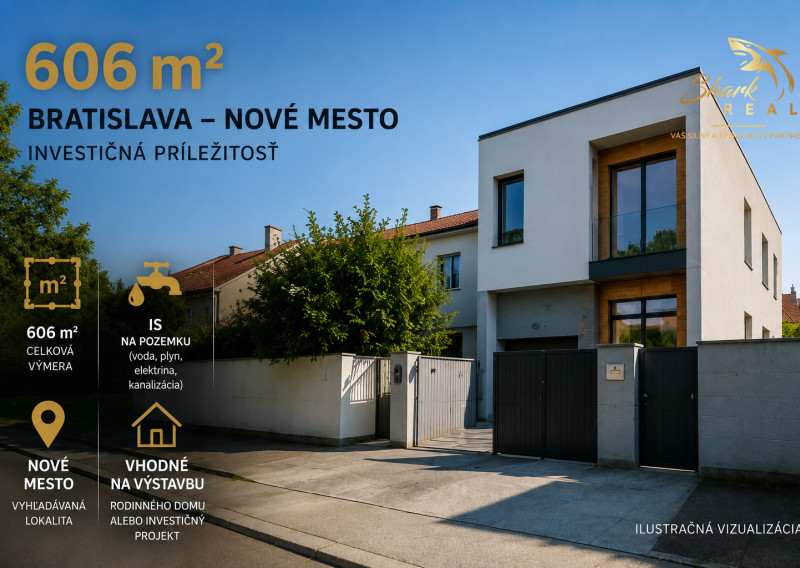 606 m² | Nové Mesto – Zátišie | investičná príležitosť
