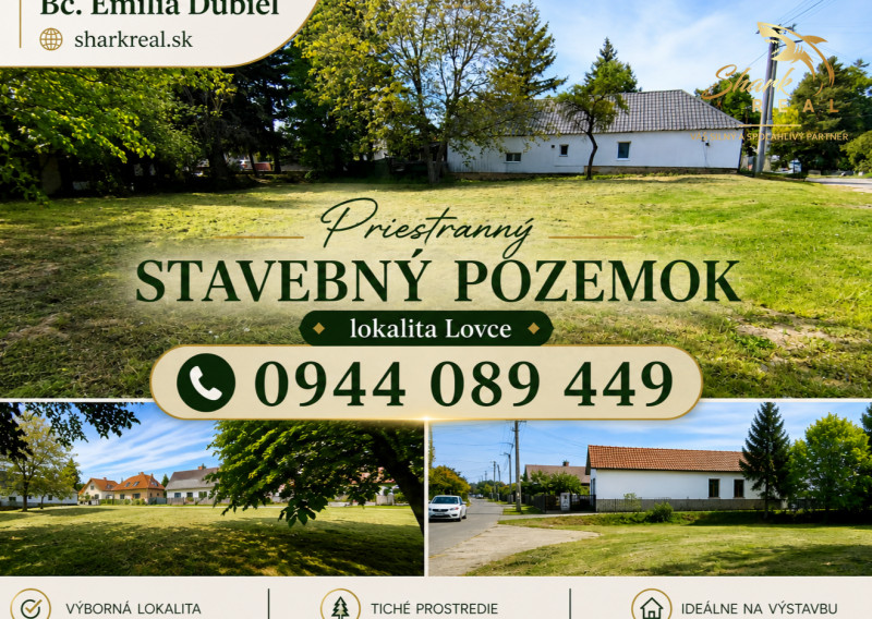 TOP ponuka! Priestranný stavebný pozemok neďaleko lesa