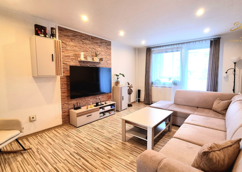 3 IZBOVÝ BYT  PO REKONŠTRUKCII S PRESKLENÝM BALKÓNOM,HODVÁBNA ULICA TREBIŠOV