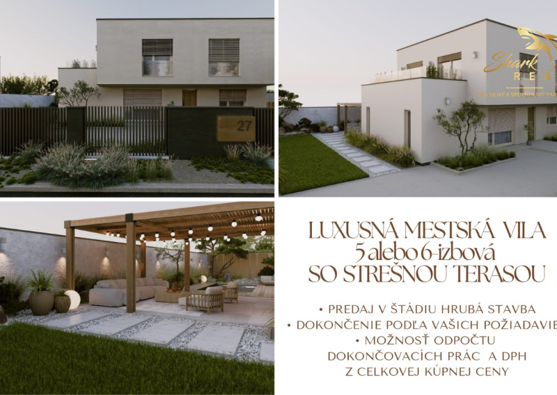 LUXUSNÁ MESTSKÁ 5-IZBOVÁ VILA SO STREŠNOU TERASOU | SENEC – KYSUCKÁ ULICA